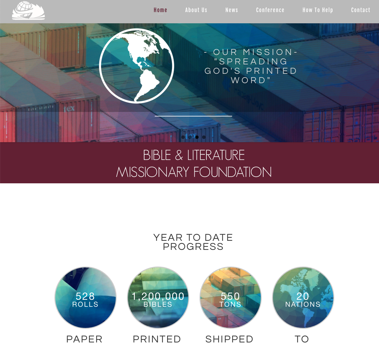 Screenshot of Biblelit.com home page